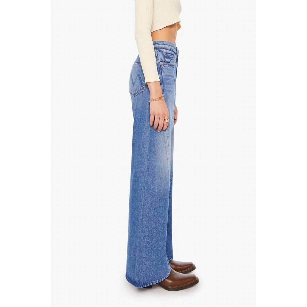 MOTHER Light Blue Wide Leg Flare Jeans - Picture 3 of 9